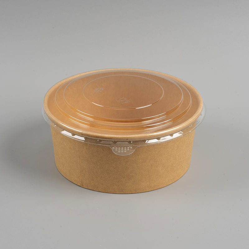 Kompostierbare Salatschale mit Deckel