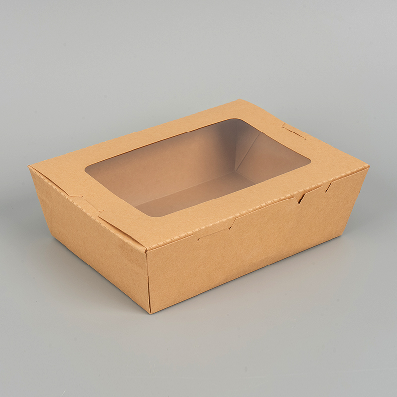 Einzelfenster Kraftpapier Lunchbox