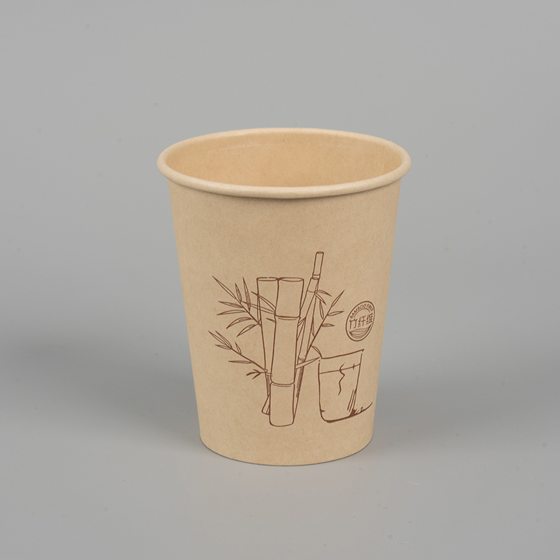 Einzelschicht Einwegbambus -Zellstoff heißer Tasse