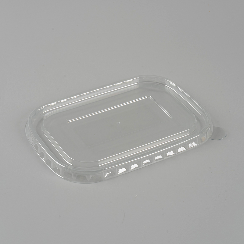 Haustier transparent rechteckige Papierschalenabdeckung